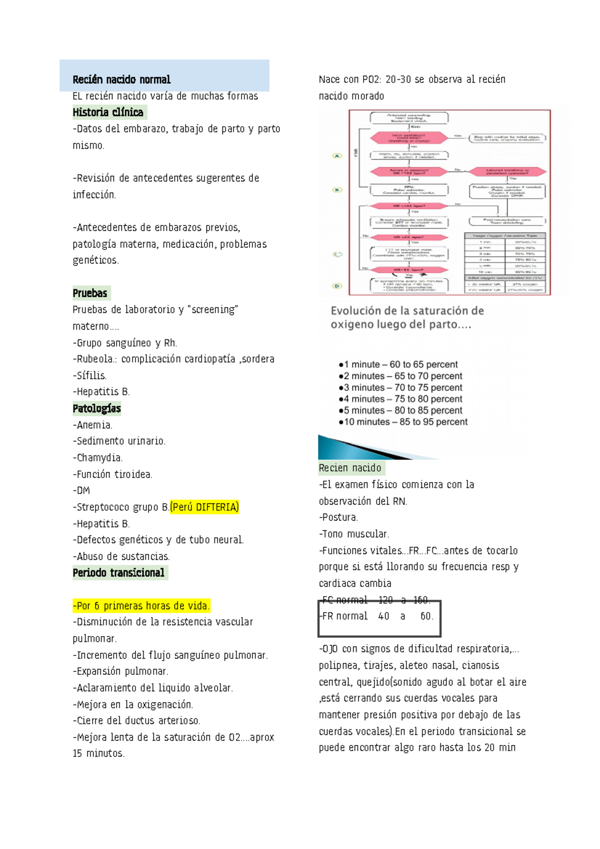 Normal Newborn Assessment: Key Clinical Insights and Pathologies - Studocu