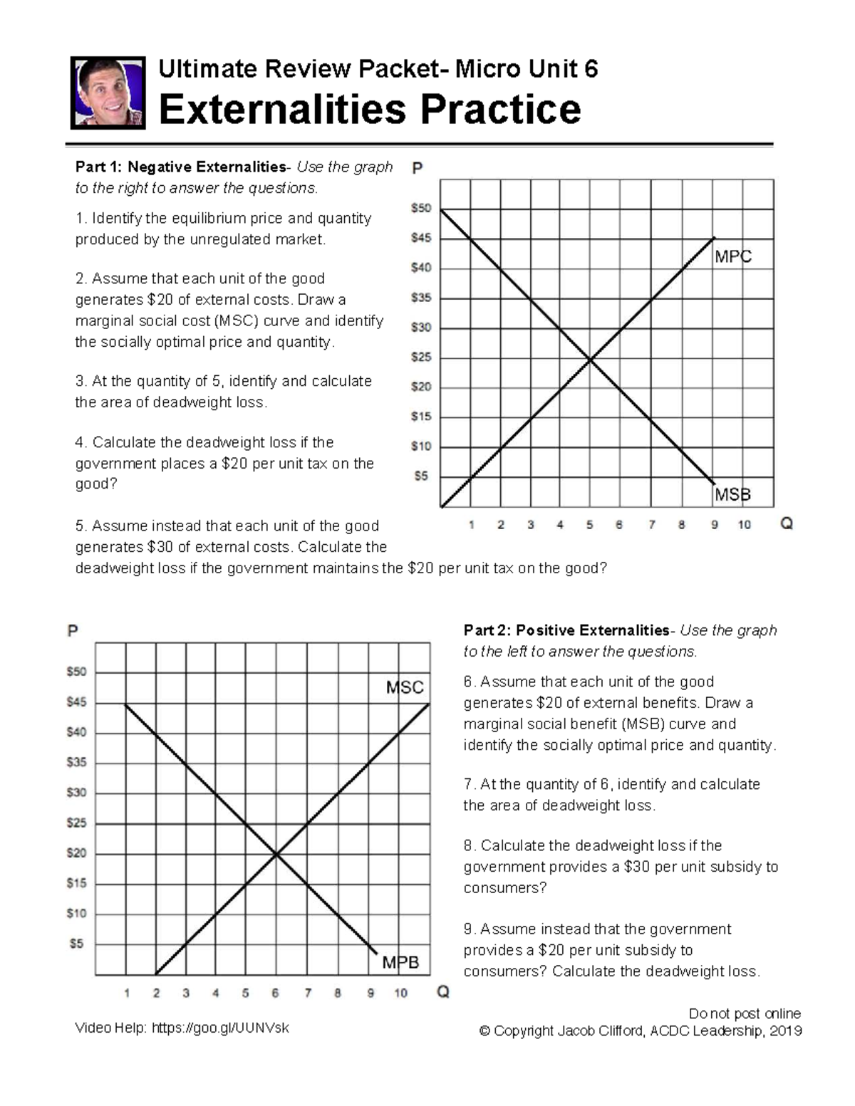 Externalities Practice: Micro Unit 6 Review & Graph Analysis - Studocu
