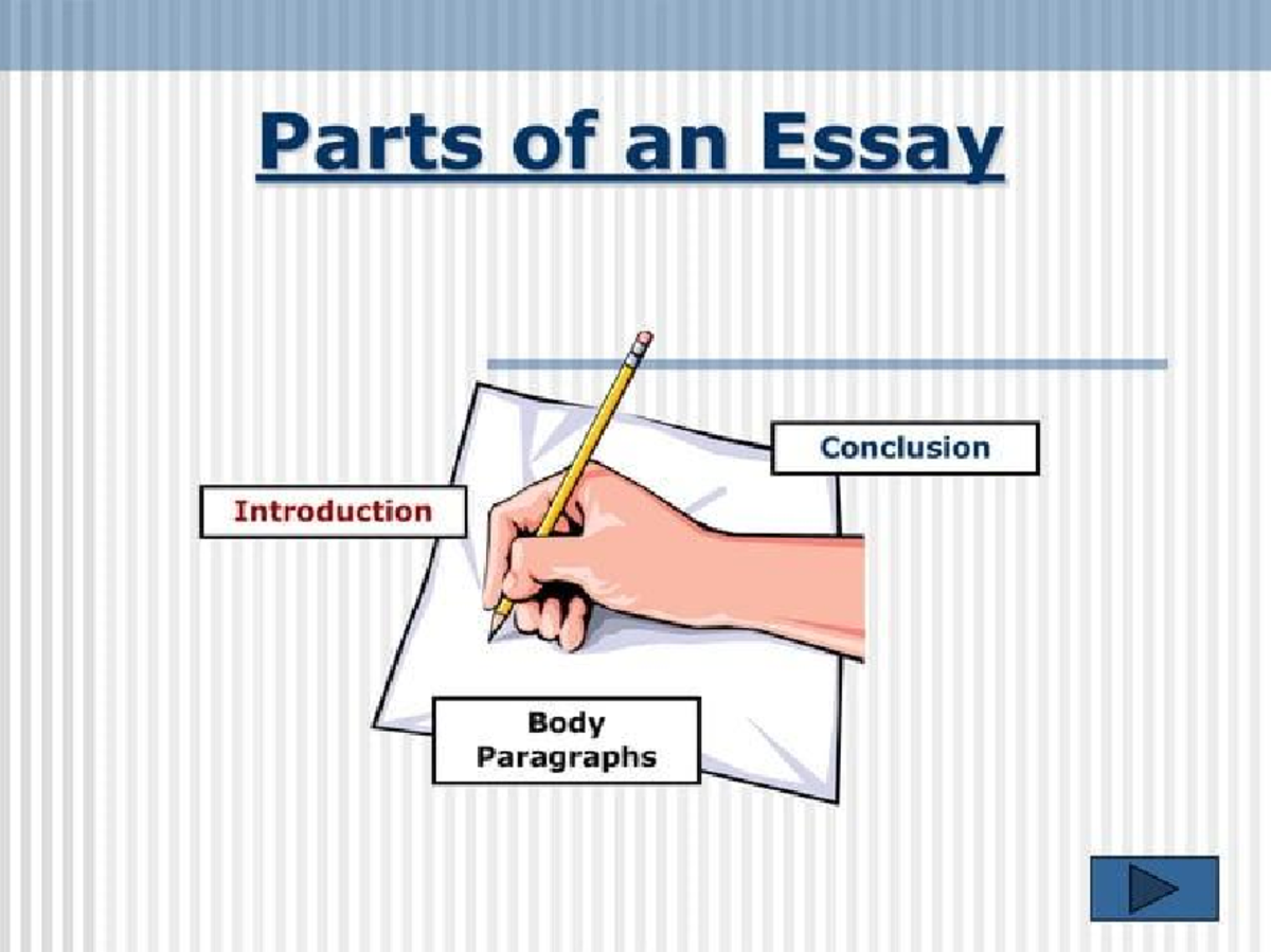 Parts of an Essay (ENG 101) - Introduction, Body, Conclusion - Studocu
