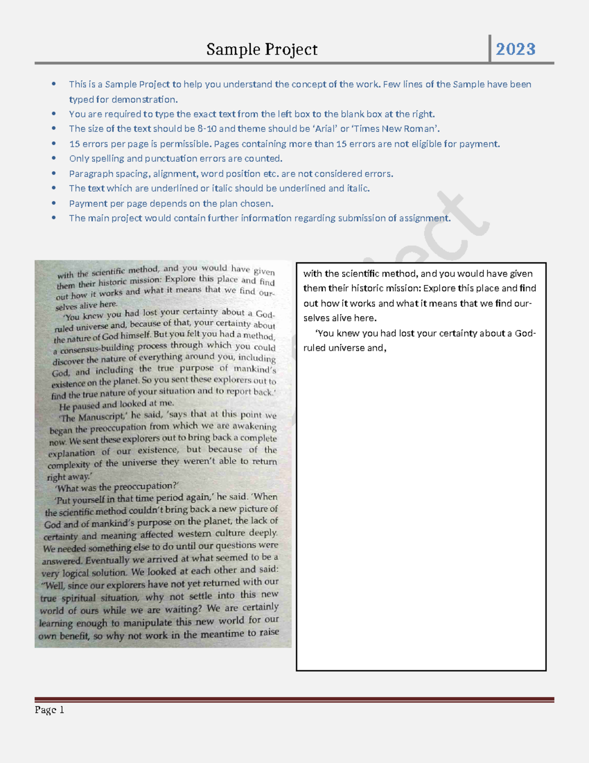 Sample Project Guidelines: Typing and Error Policies - Studocu