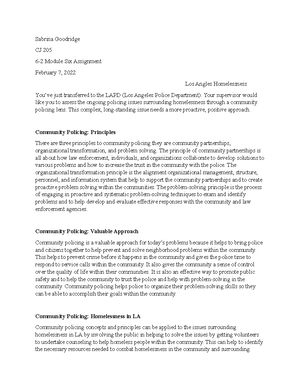 SOC 112 5-2 Final Project Milestone Three - Sabrina Goodridge SOC 112 5 ...