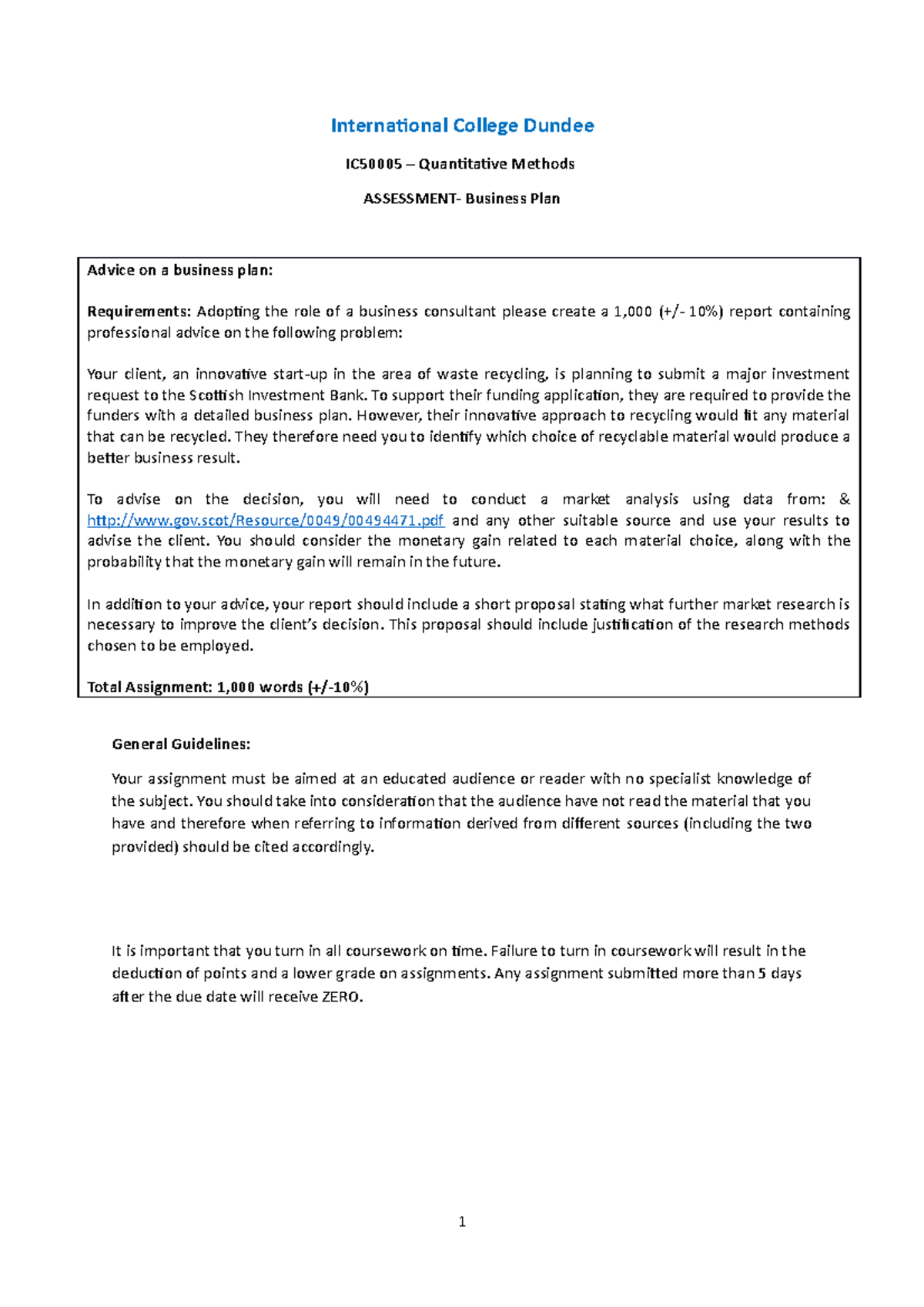 Quantitative Methods Term 2 Coursework June 2022 - International ...
