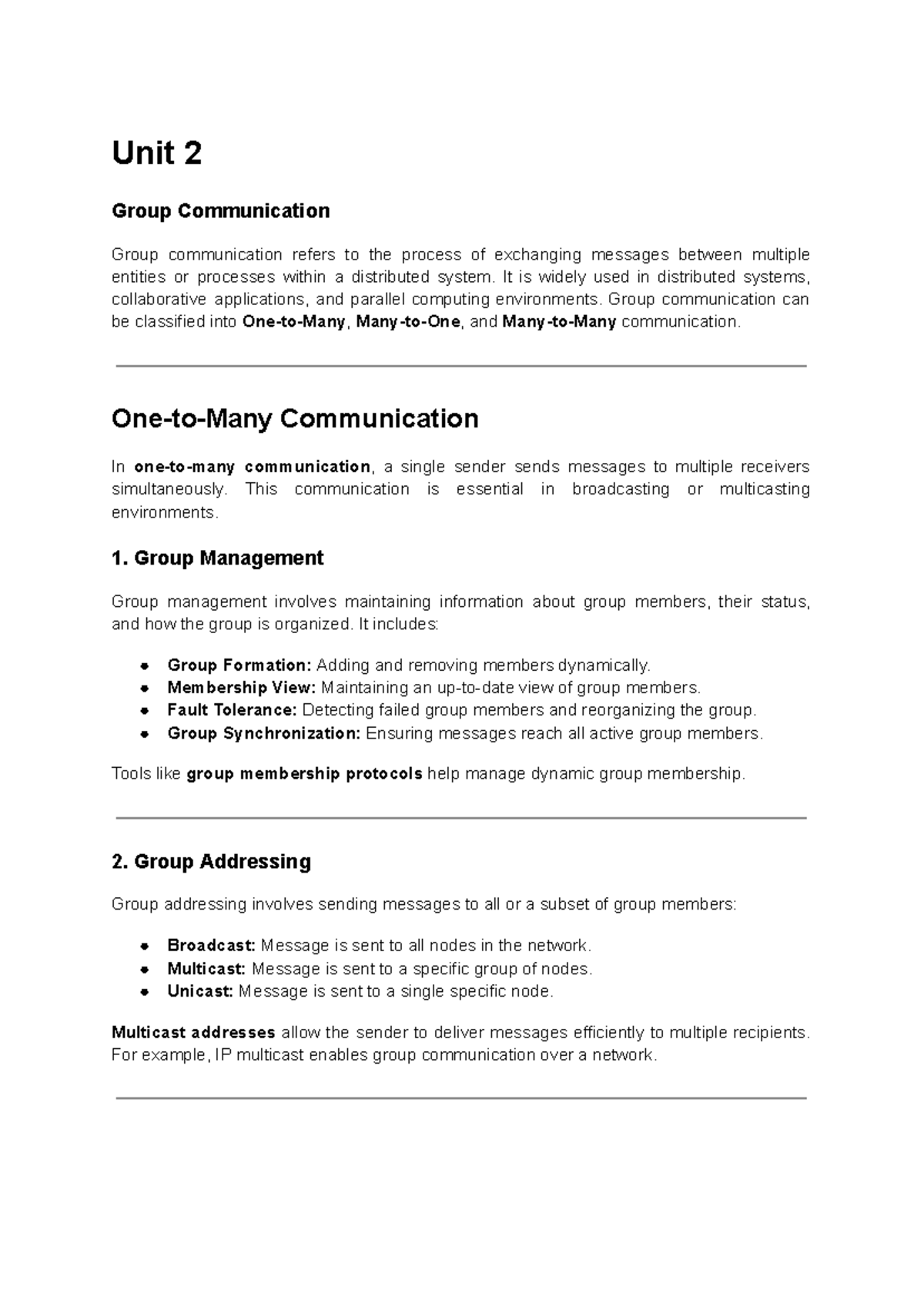 Distributed Communication - Google Docs - Unit 2 ####### Group ...