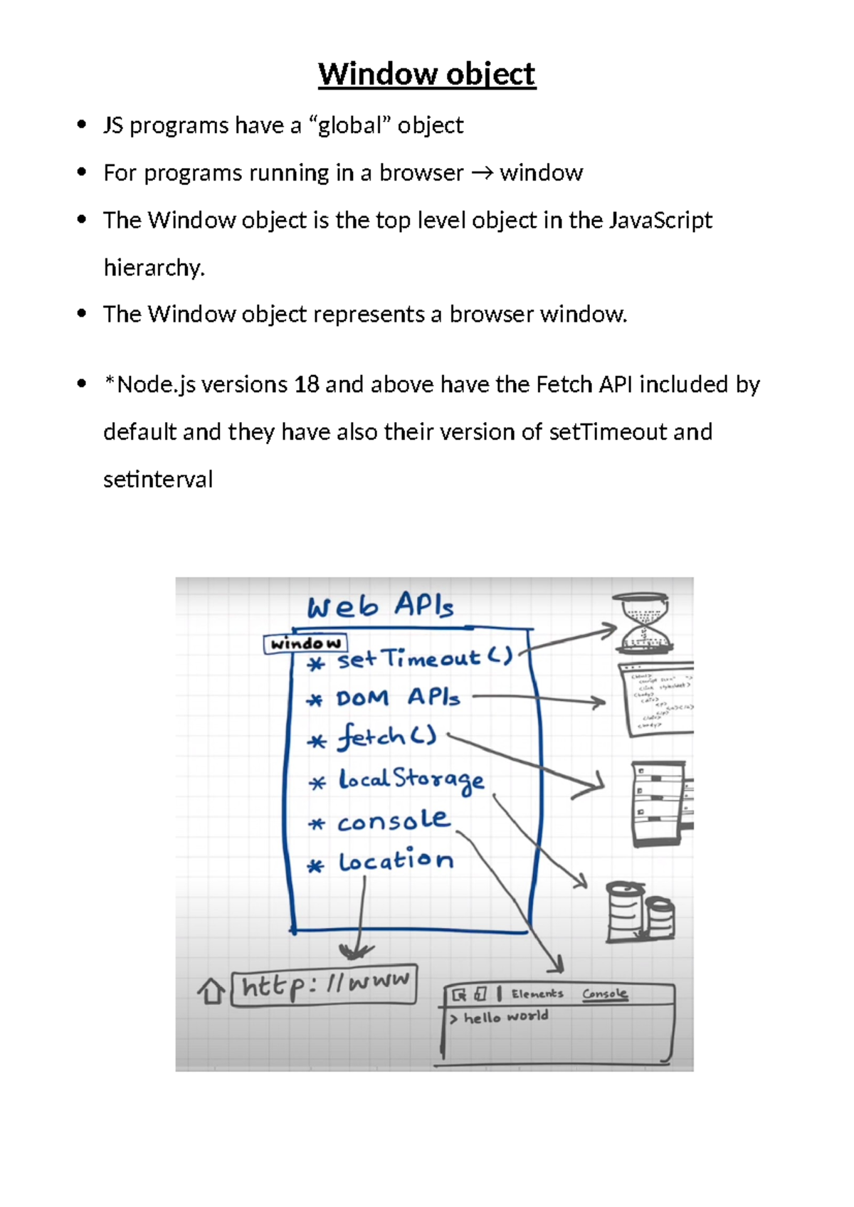 JavaScript Window Object Overview - OKG - Studocu