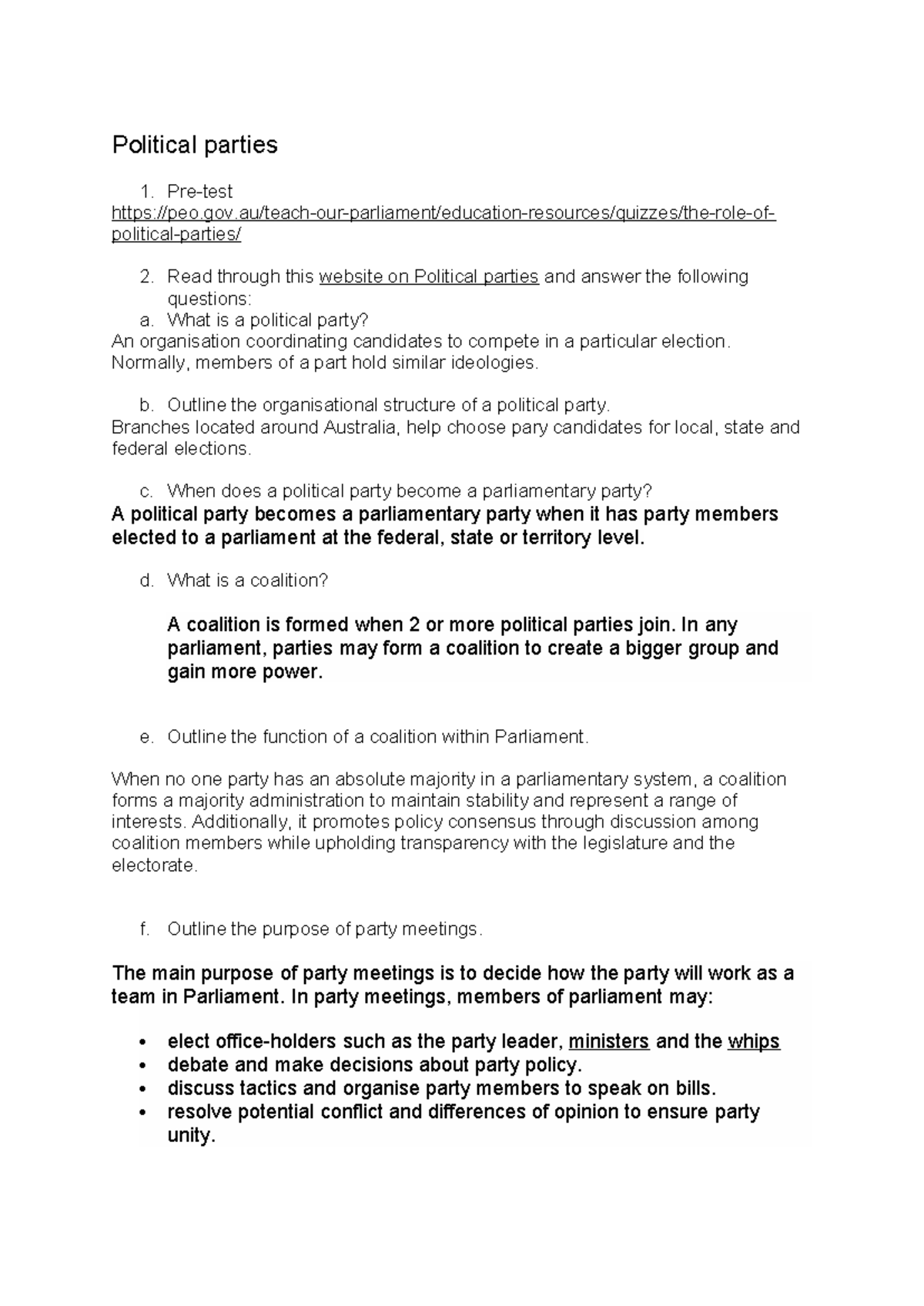 Political parties 4.24: Understanding their structure and functions ...
