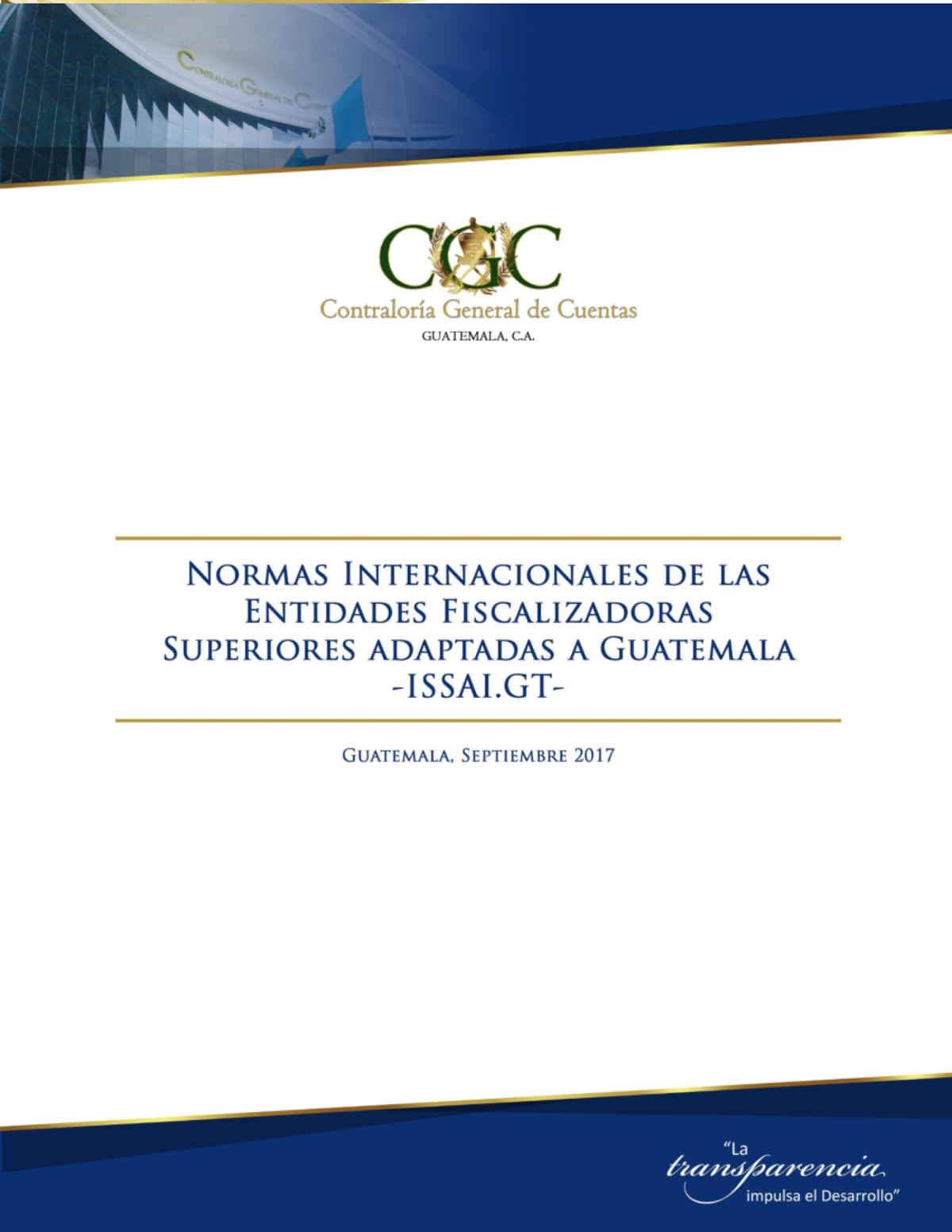 Issai - ISSAI 3000 -ISSAI- 3000 Norma para la auditoría de desempeño ...