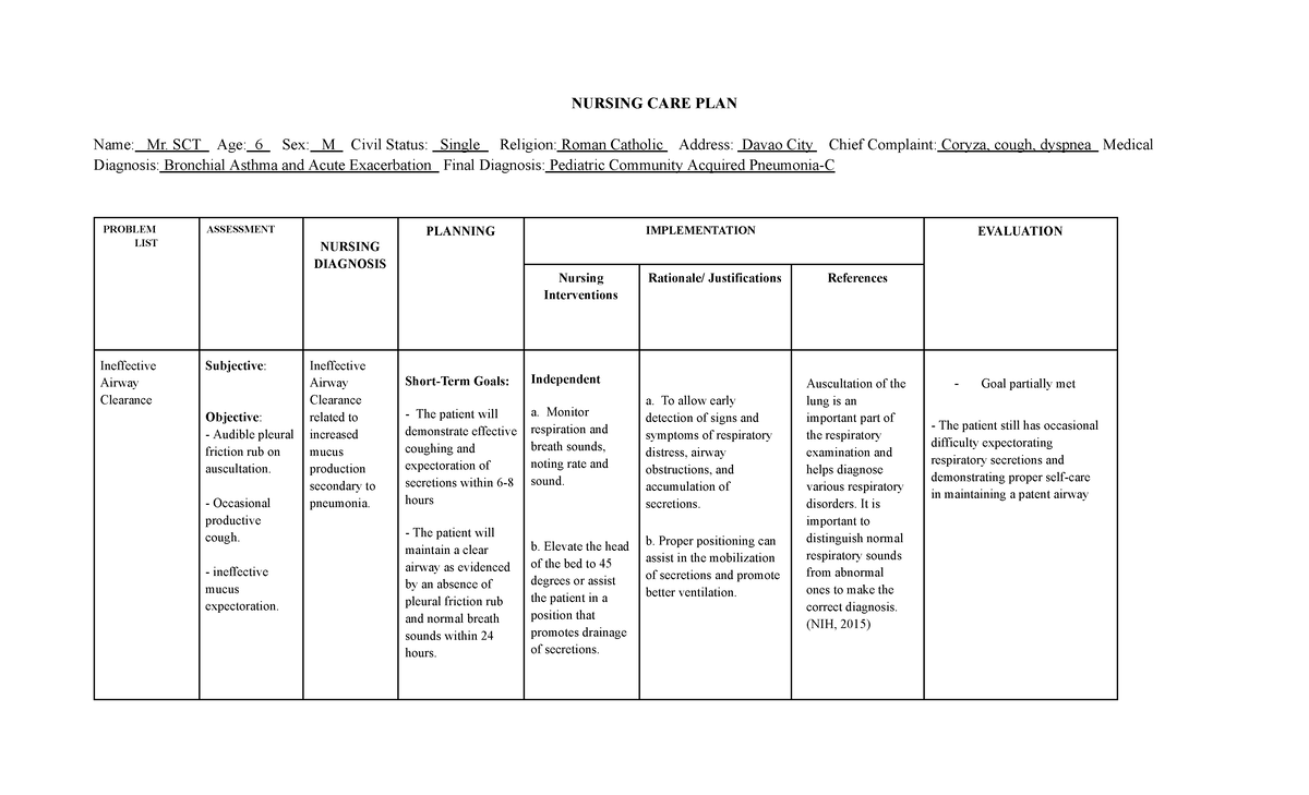 Ineffective Health Maintenance Care Plan: Avoiding Pitfalls