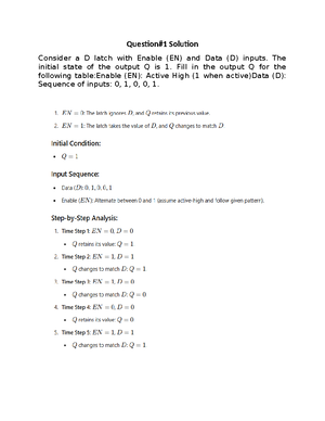 Combinational and Seq Q3 - Question#03 Solution 3 bit counter 011 010 0 ...