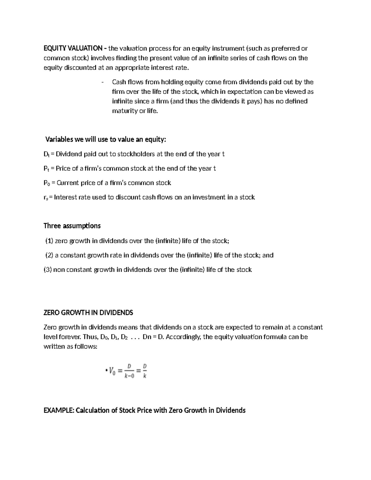 Equity Valuation Process - Inbound 7091 - Studocu