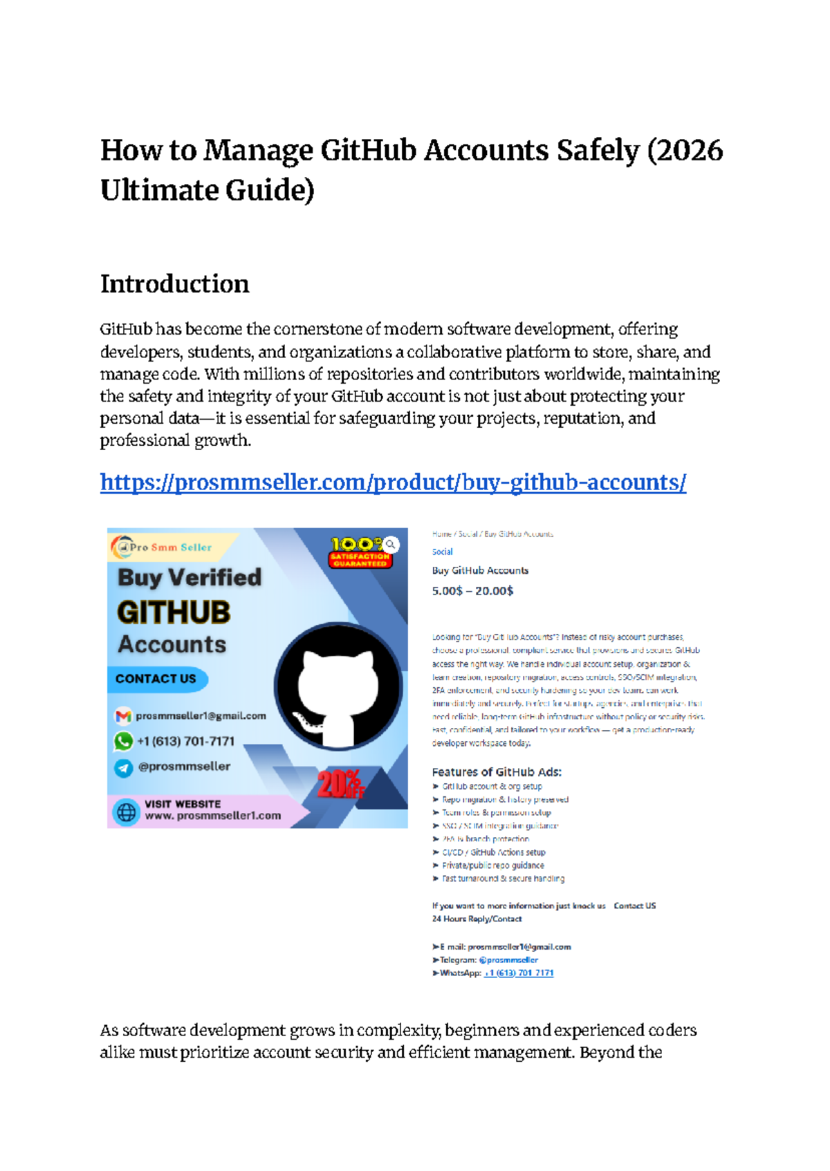 Managing GitHub Accounts Safely: 2026 Ultimate Guide to Security - Studocu