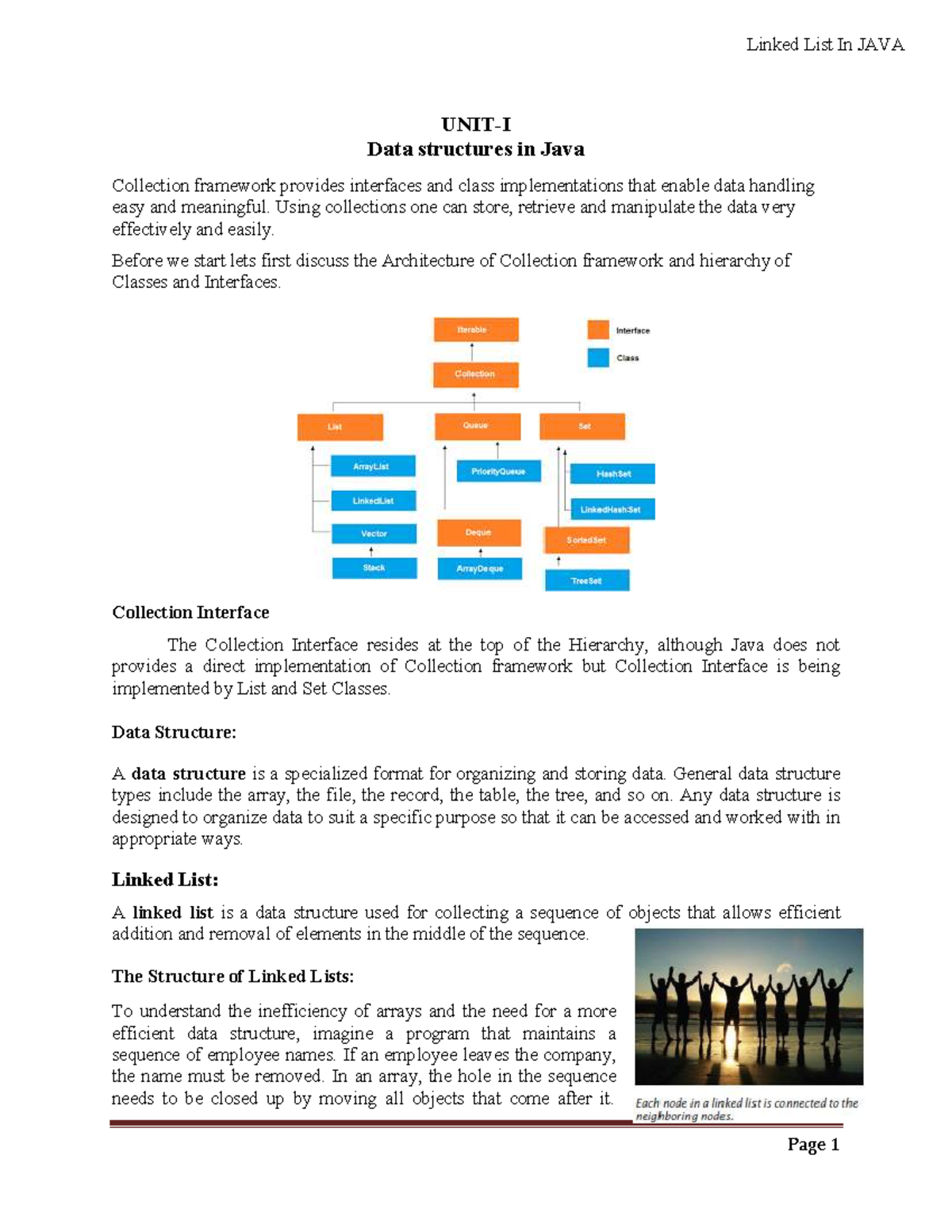 Linked List in Java: Understanding Data Structures (CS101) - Studocu