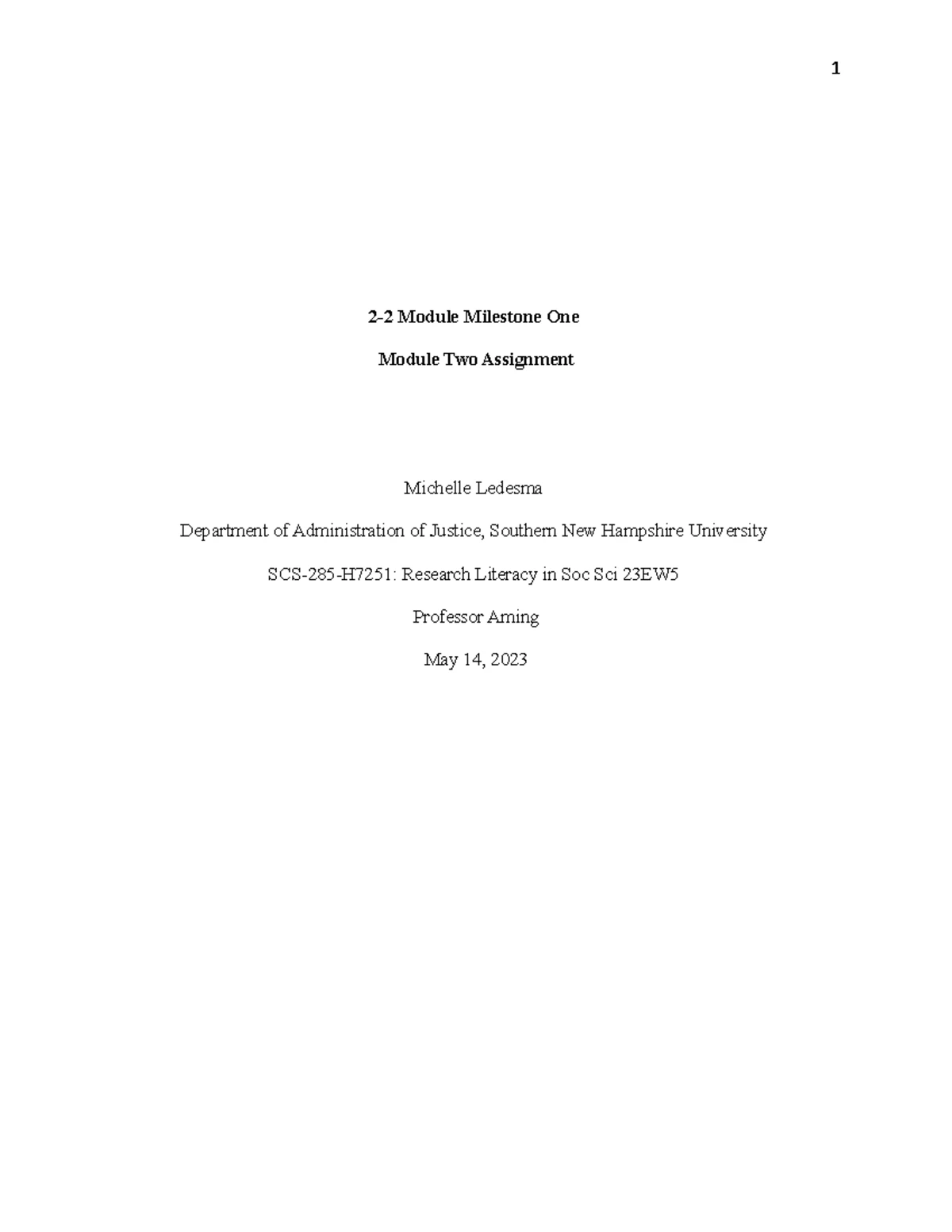CJ-315 Victim Impact Statements: Module Three Practice Activity - Studocu