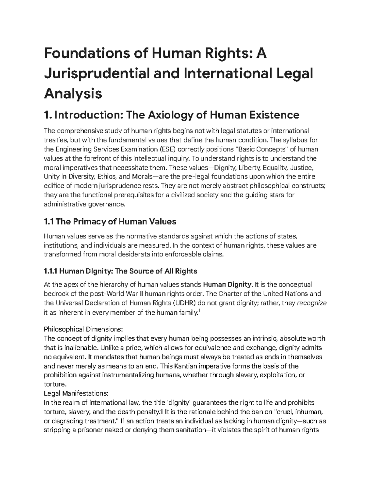 Foundations of Human Rights: Jurisprudential Analysis - Studocu