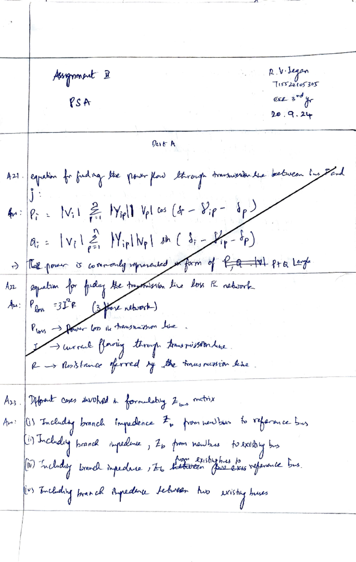 Psa Assignment Report for Course Code [Insert Code Here] - Studocu