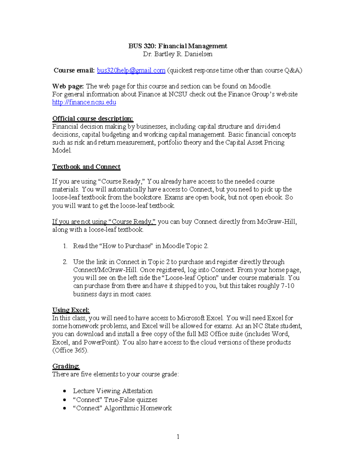 BUS 320: Financial Management - Exam 1 Study Guide (Ch. 1-4) - Studocu