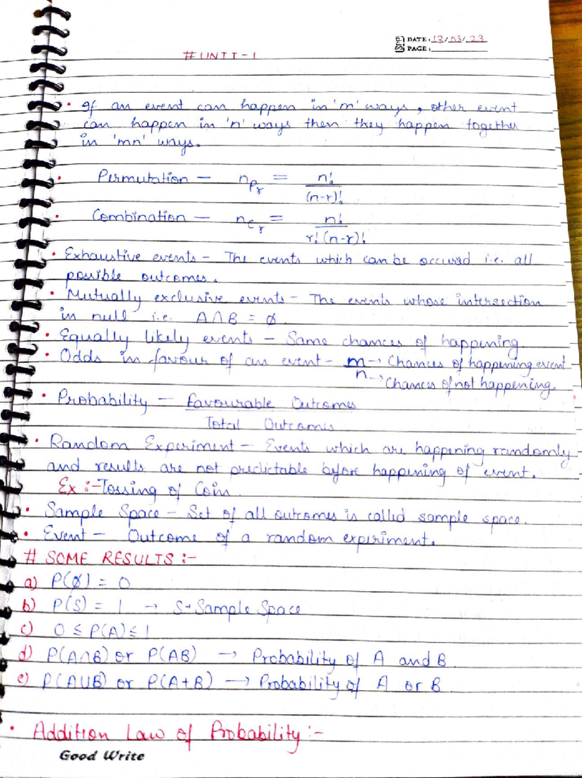 Probability Concepts and Calculations - PSLP Notes - Studocu