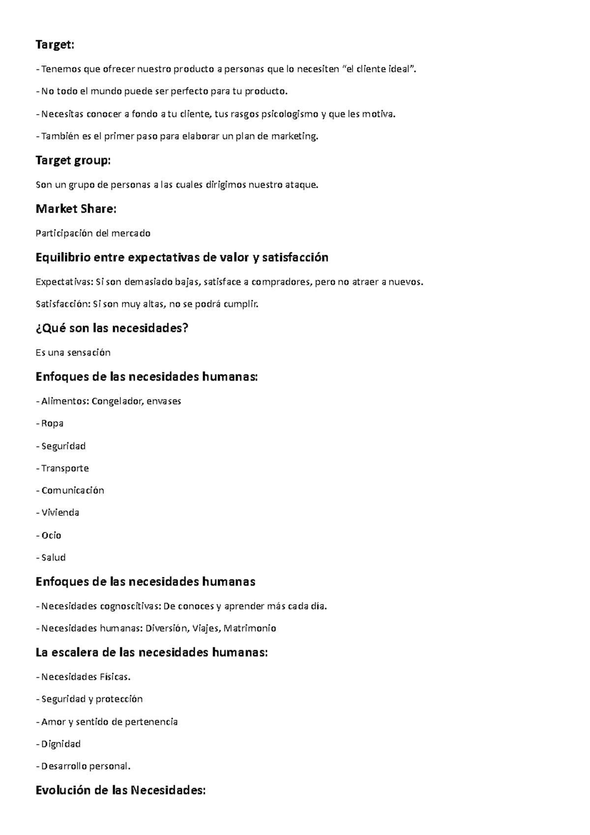 Target Marketing - Guia - Target: Tenemos que ofrecer nuestro producto ...