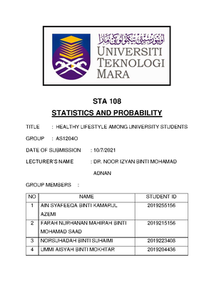 Statistical Table of Cumulative Binomial Probabilities - STA150 - Studocu