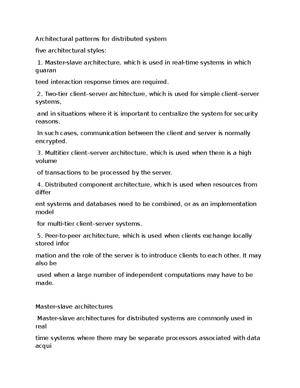 Architectural Patterns in Distributed Systems: An Overview ...