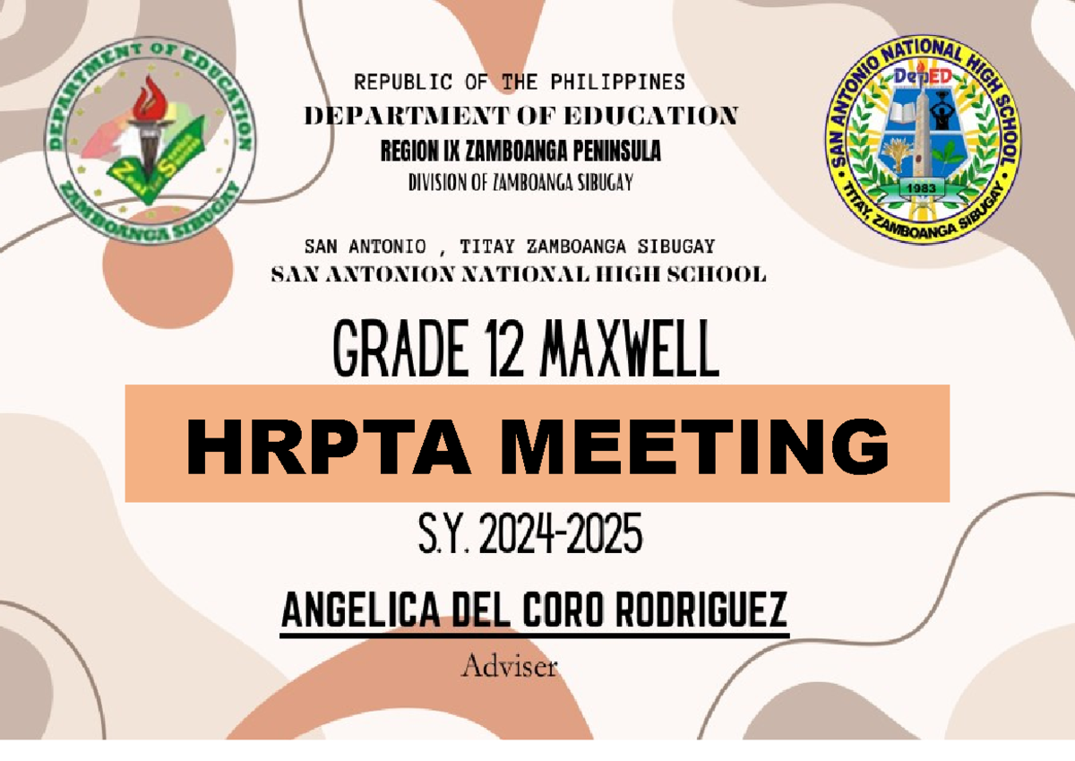 Cover PAGE - subjects - OF SECURITY REPUBLIC OF THE PHILIPPINES ...