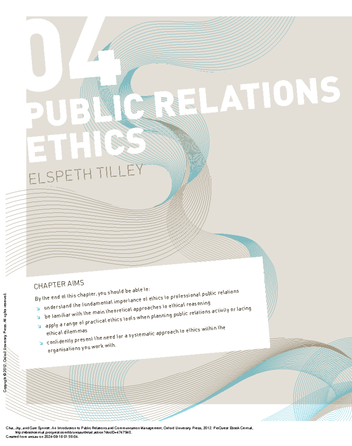 Chapter 4 - cahpter 4 - Chapter aims By the end of this chapter, you ...