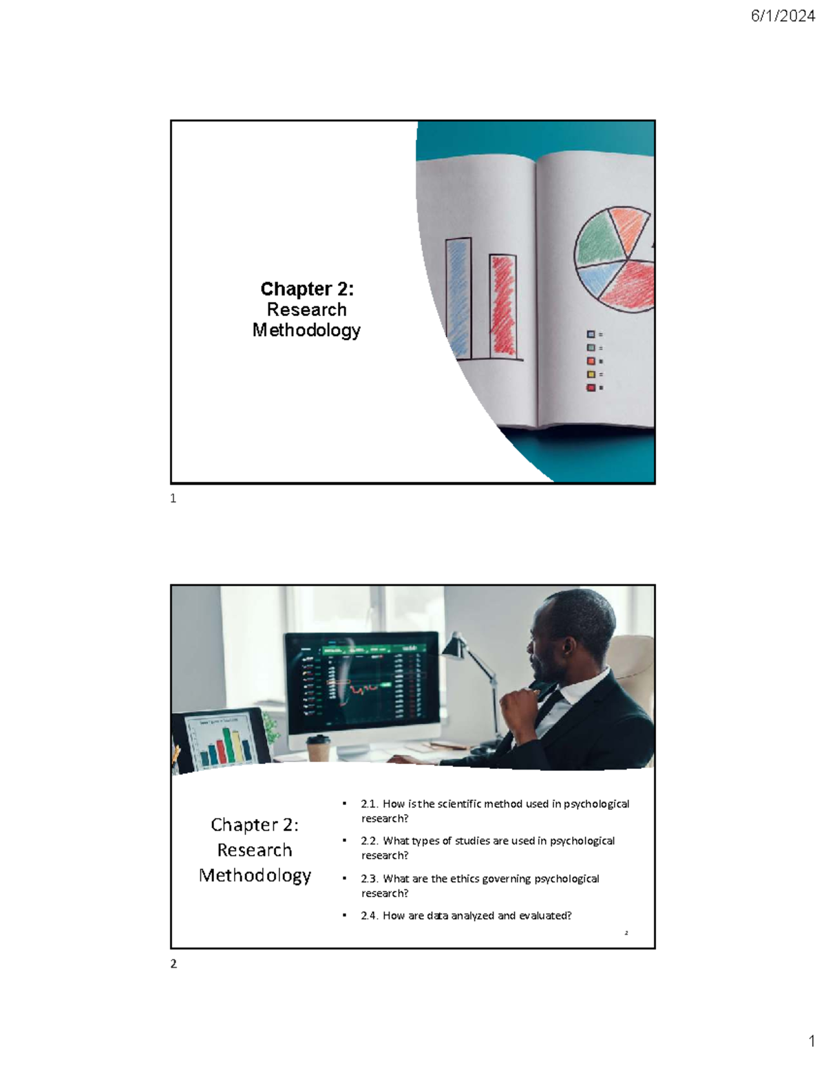 PSY 100 02: Chapter 2 - Research Methodology in Psychology - Studocu