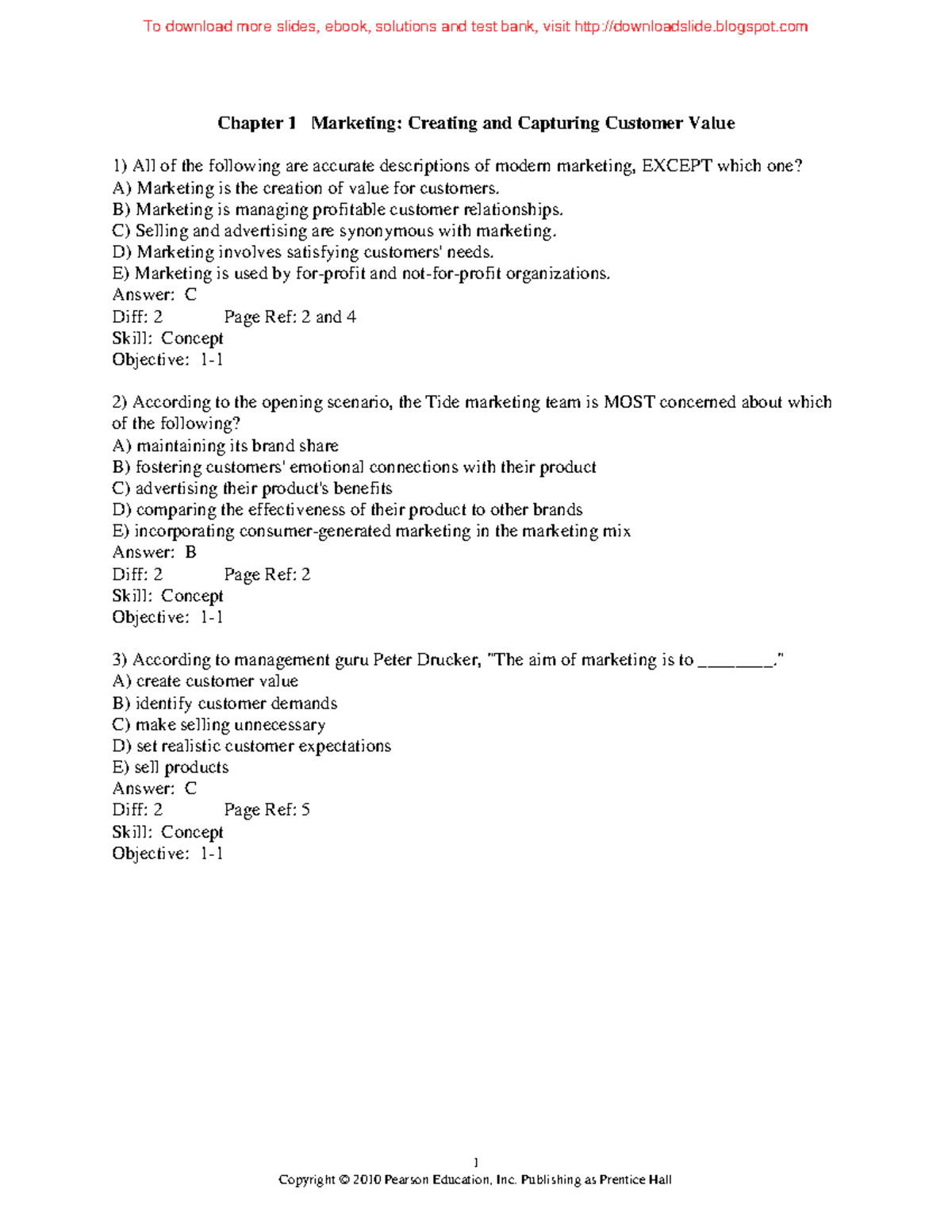 Marketing Exam Review: Questions & Answers from 19 Sept 2019 - Studocu