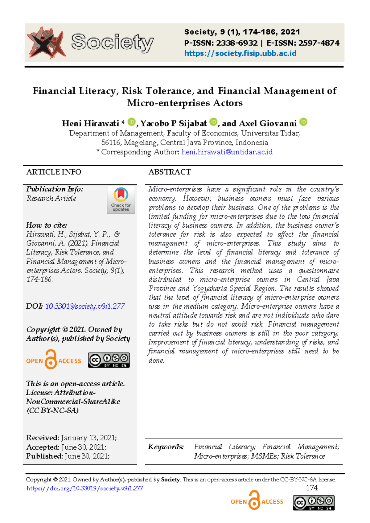 "FIN 101: Financial Literacy, Risk Tolerance & Management in Micro ...