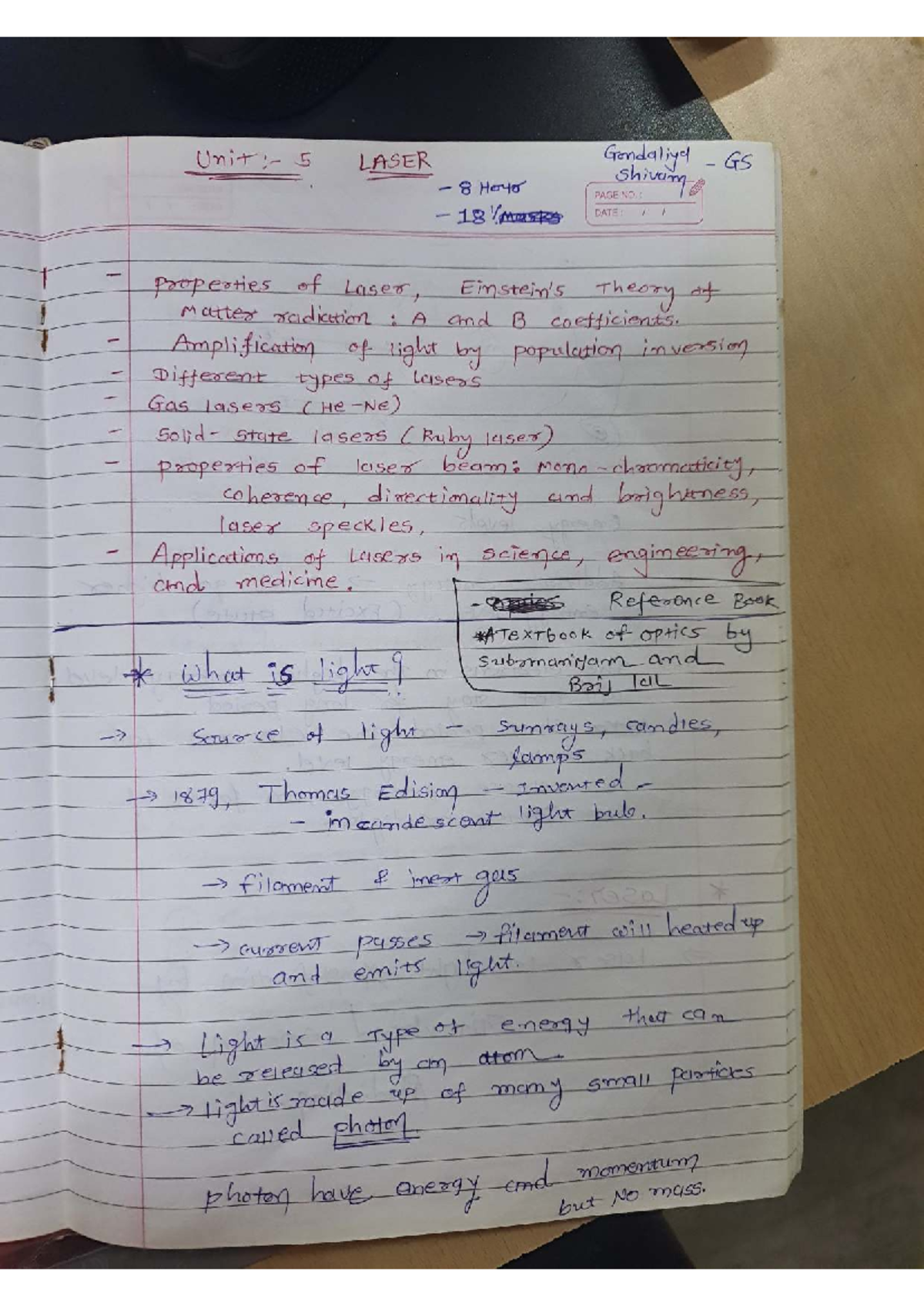 Physics 101: Laser Properties and Applications - Comprehensive Notes ...