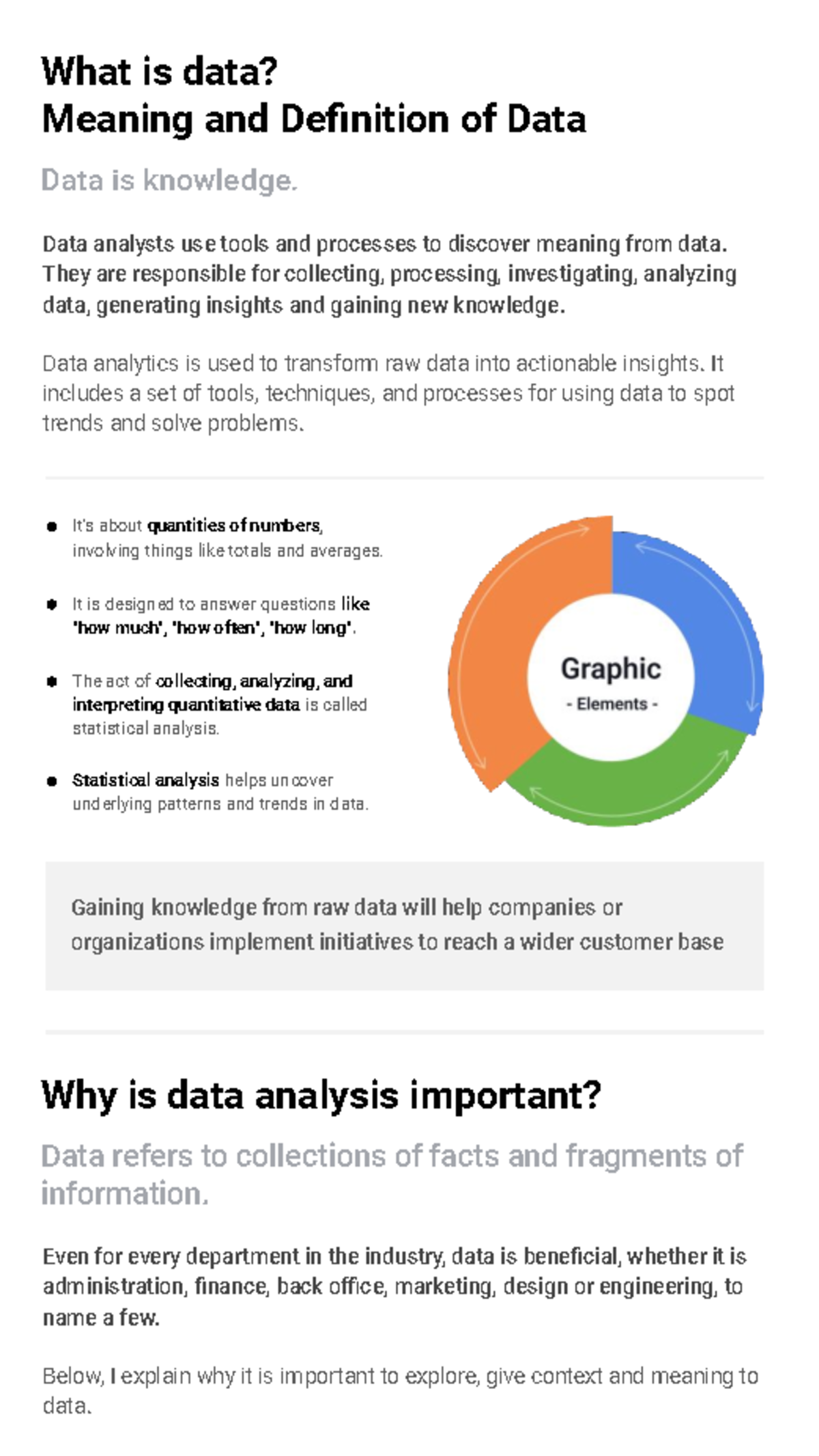 Demo PDF - Hapoy - What is data? Meaning and Definition of Data Data is ...