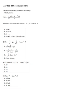 MAT 101 Lecture 7 - Understanding Inequalities in Mathematics - Studocu