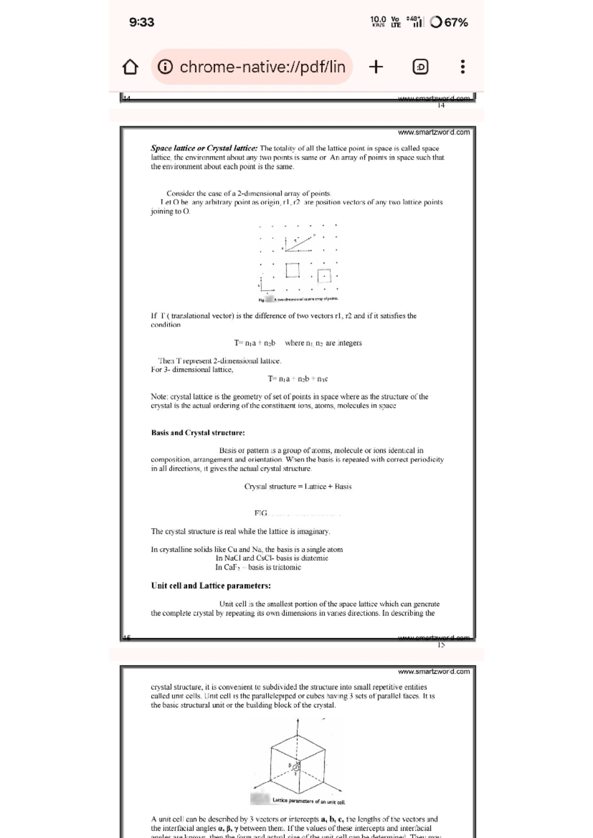 Ap-2 - Notes on Space Lattice, Crystal Structures, and Diffraction ...