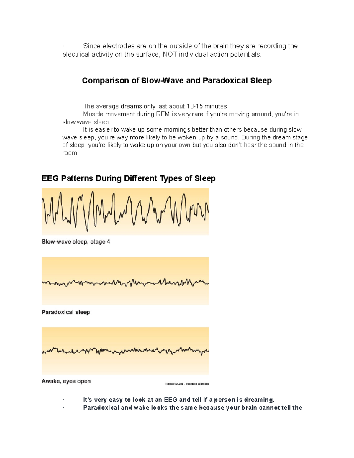 Biol 101 Class Assignment 5: Sleep Patterns and EEG Analysis - Studocu