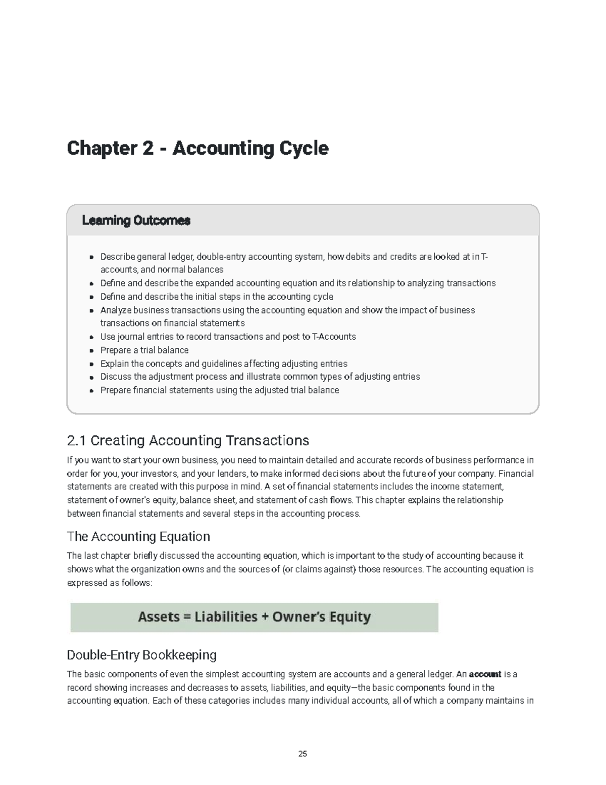 Chapter 2 - The Accounting Cycle: Key Concepts & Processes - Studocu