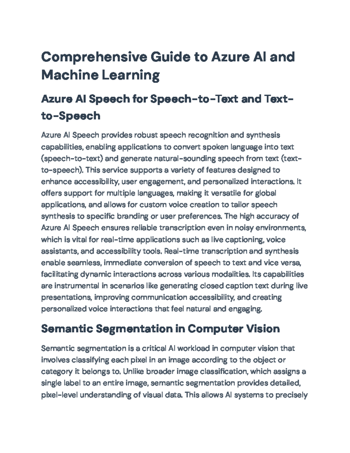 Azure AI Applications: Comprehensive Overview of Key Features and ...