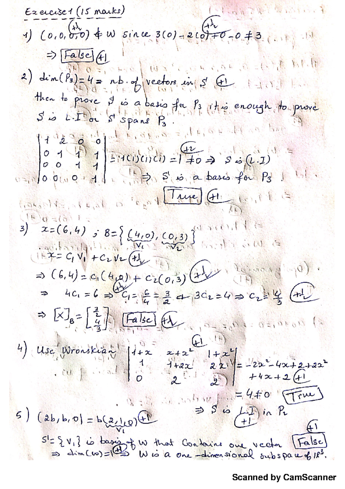 Sample/practice exam 2015, answers - Linear Algebra - Studocu