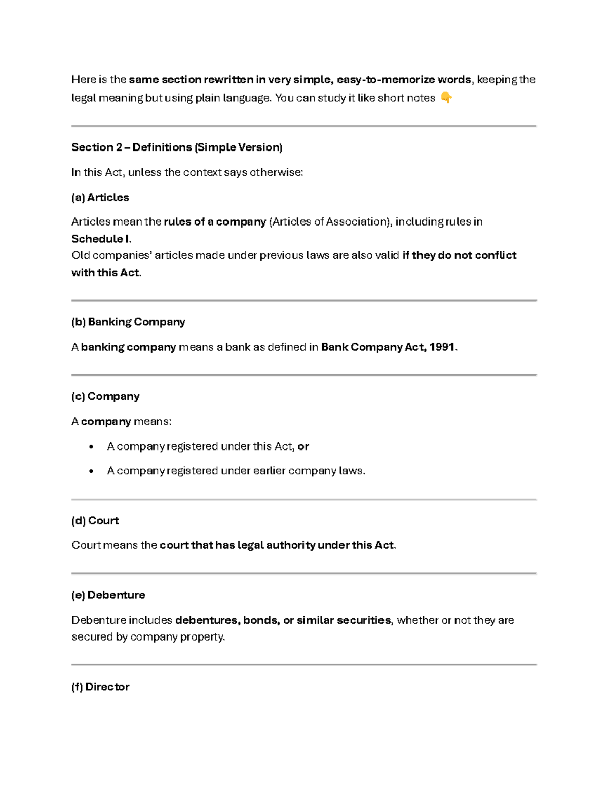 Law Simplified: Section 2 Definitions & Key Concepts (Course Code ...