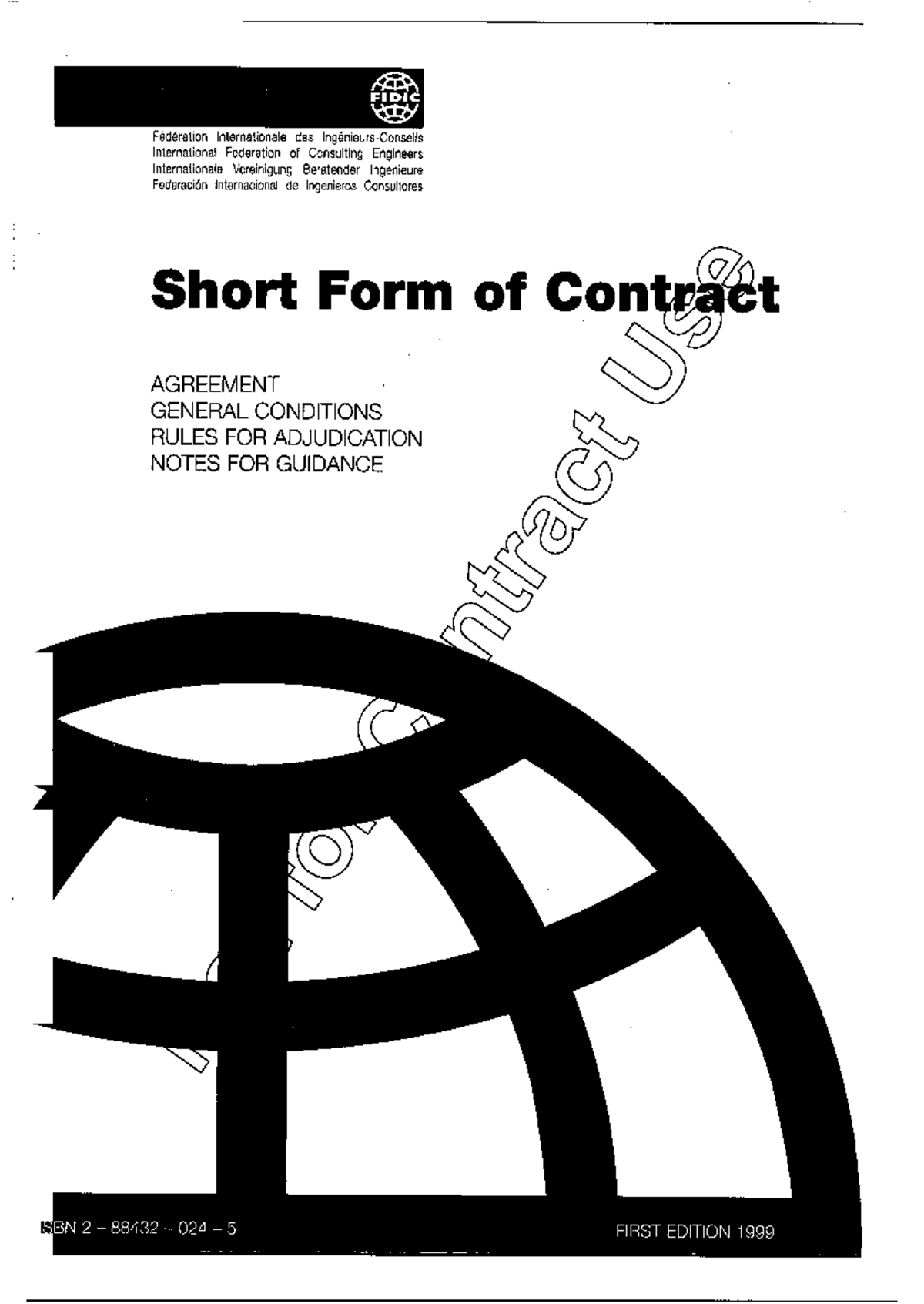 FIDIC Short Form of Contract: General Conditions & Adjudication Notes ...