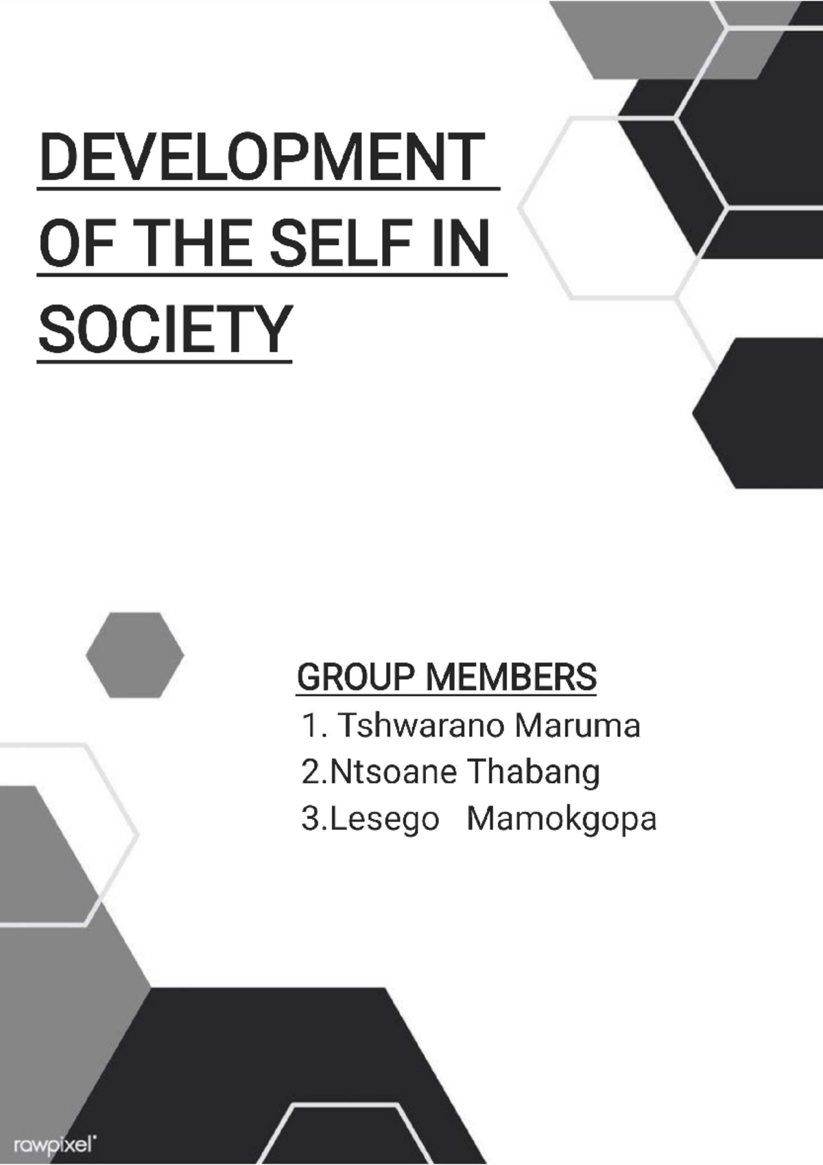 Life Orientation LO3: Development of Self in Society Assignment - Studocu