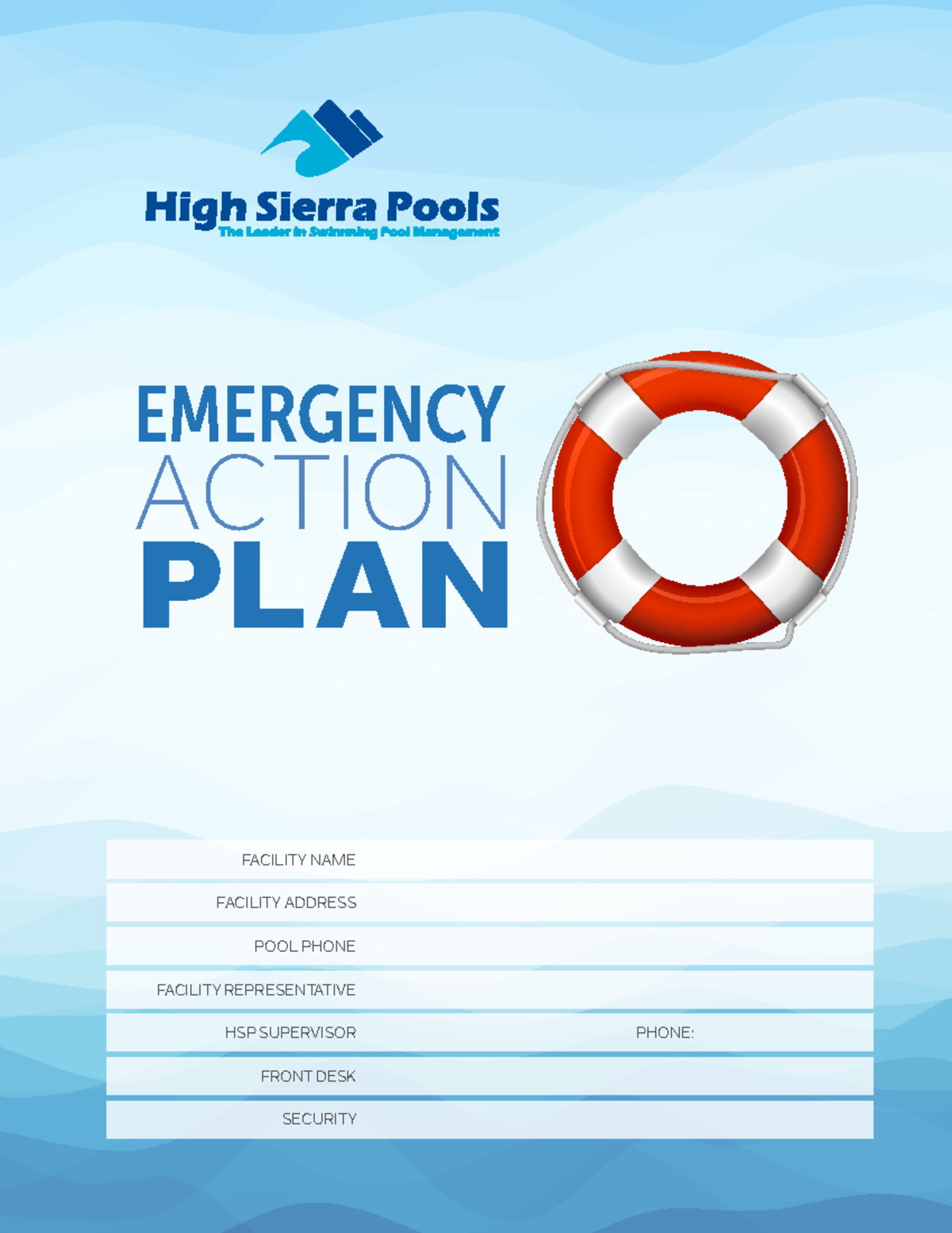 Emergency Action Plan (EAP) for Pool Facilities 2024 - Studocu