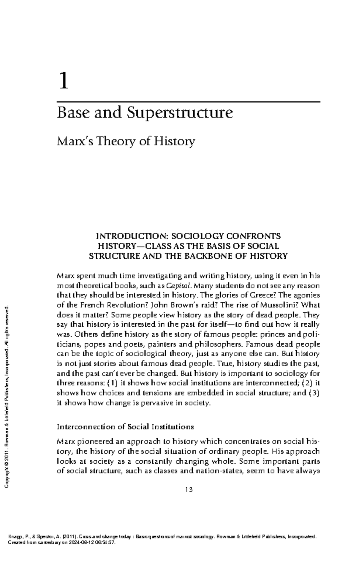 Crisis and Change Today: Base and Superstructure in Marxist Theory ...