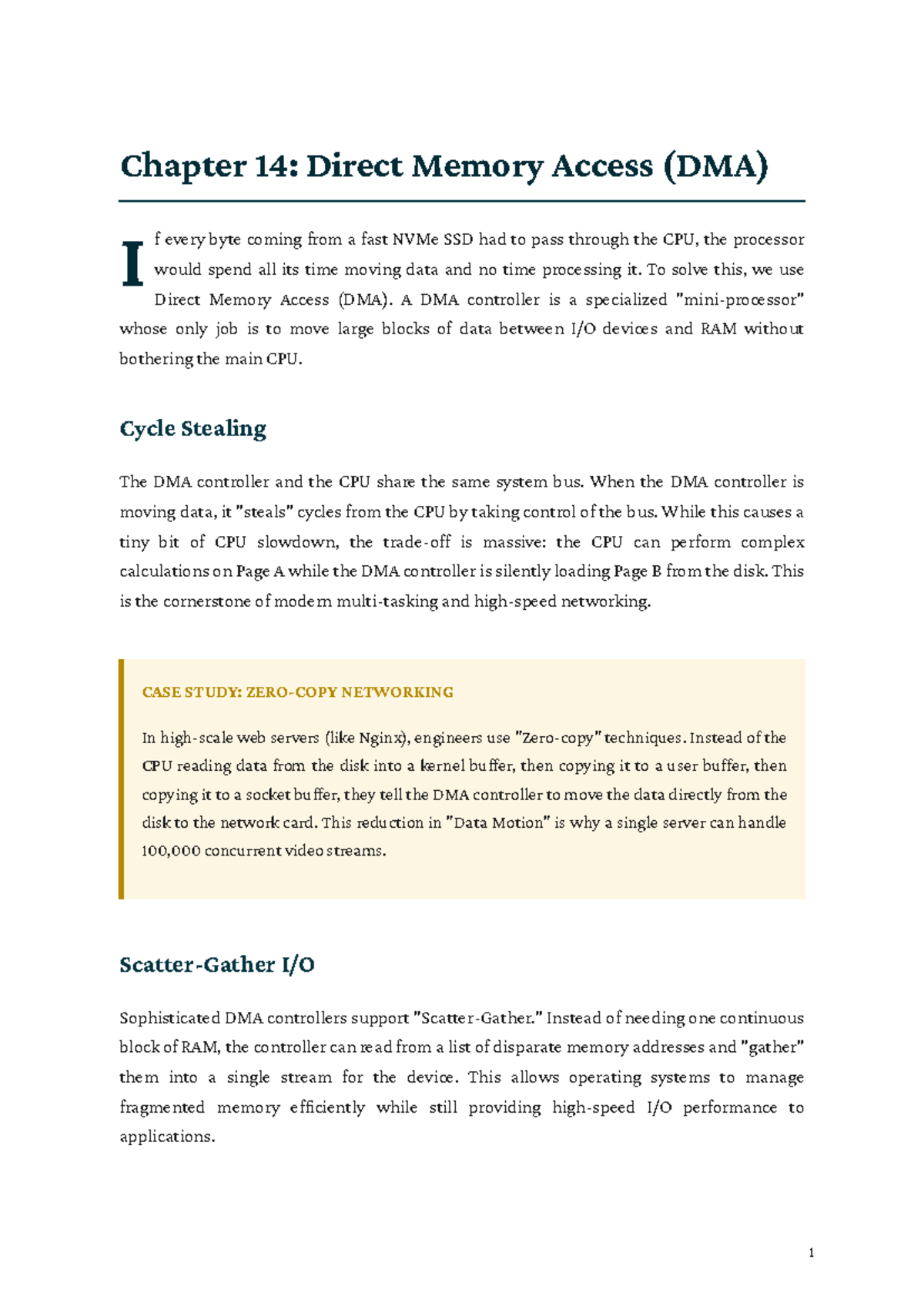 Chapter 14: Direct Memory Access (DMA) Overview and Applications - Studocu