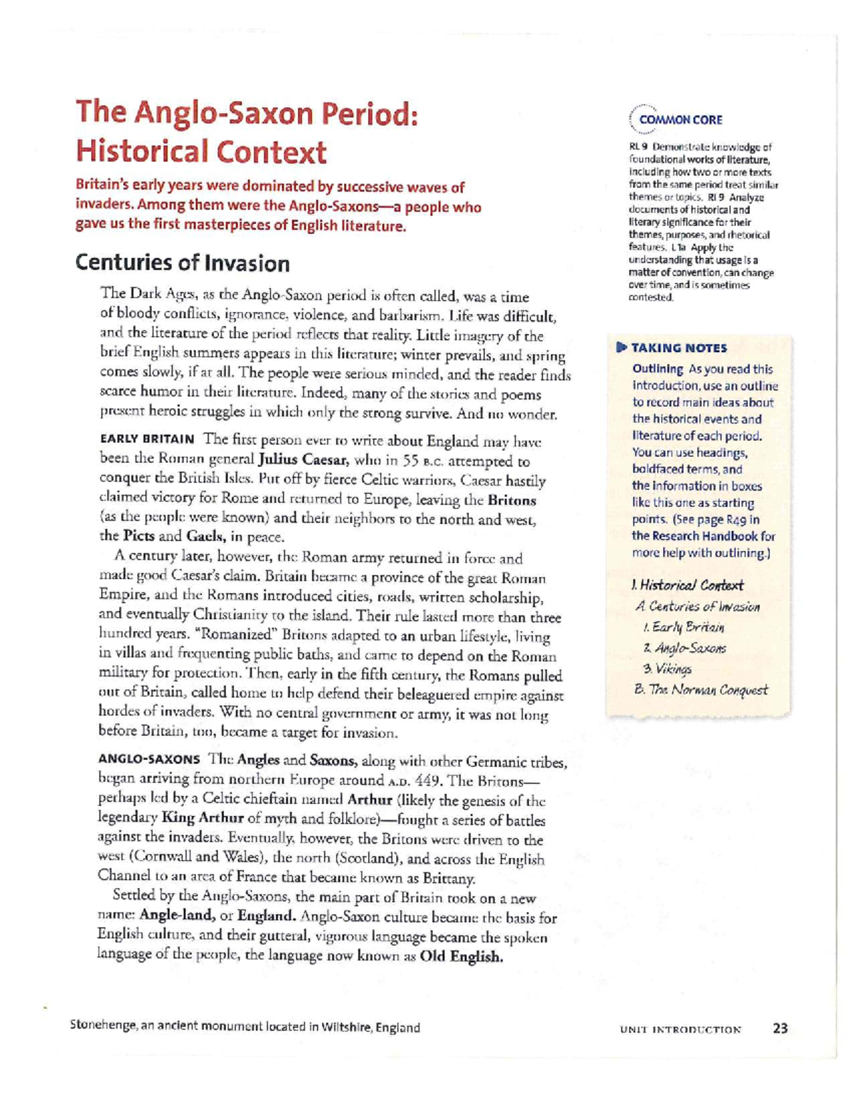 Final Exam Review Notes: Historical Context & Literature in ABC123 ...