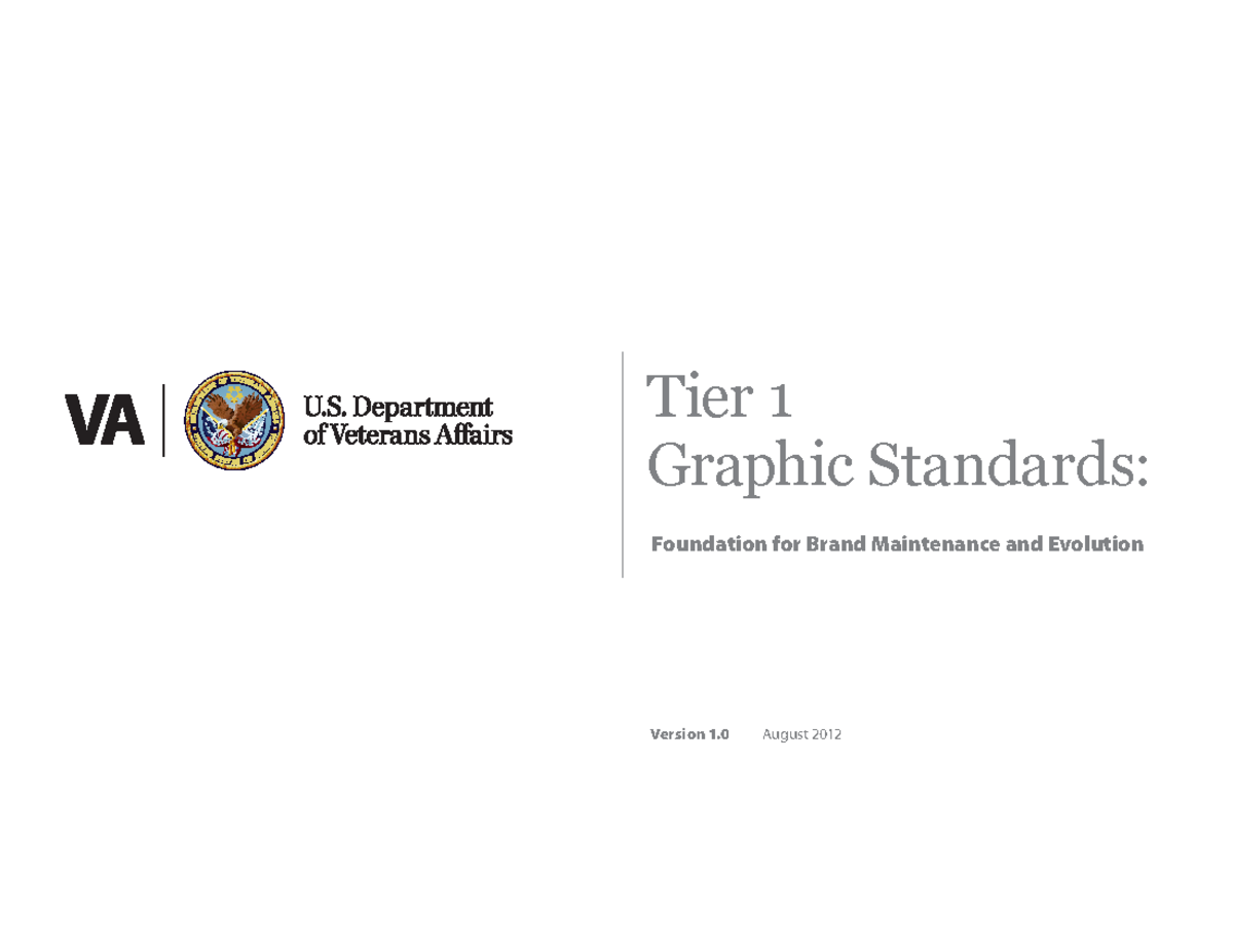 VA Tier 1 Graphic Standards Manual 0023 - Updated Guidelines (2012 ...