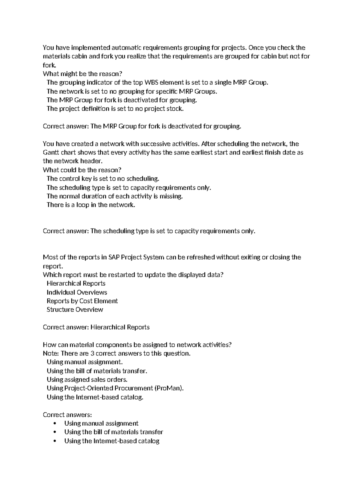 PS Exam Compendium: Practice Questions & Answers for Project Systems ...