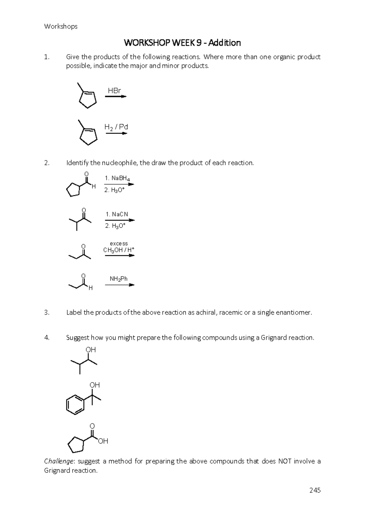 CIP Rules and Mechanisms of Electrophilic Addition: Block 1 Foundations ...