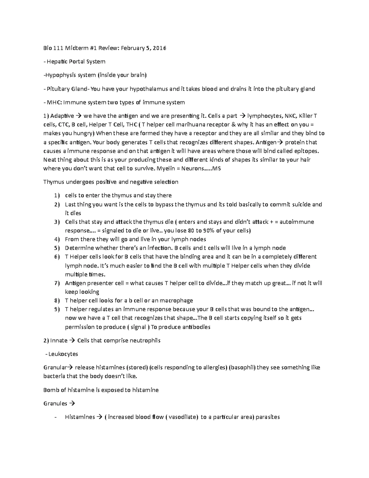 Unit 1 MedTerm Study Guide for Midterm Exam (Chapters 1-3) - Studocu