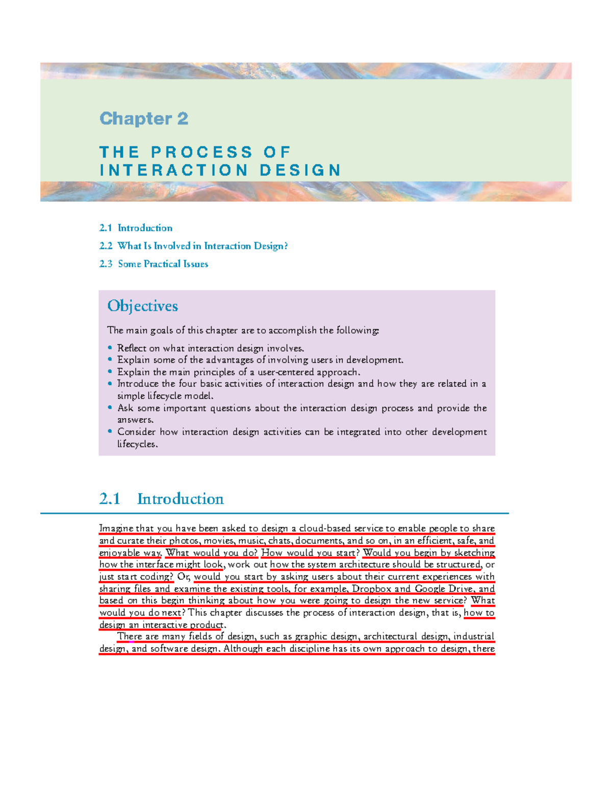 Chapter 02: The Process of Interaction Design - Key Principles and ...