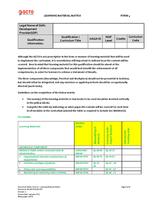 Form 3 - Programme Implementation - IMPLEMENTATION PLAN/PROGRAMME ...