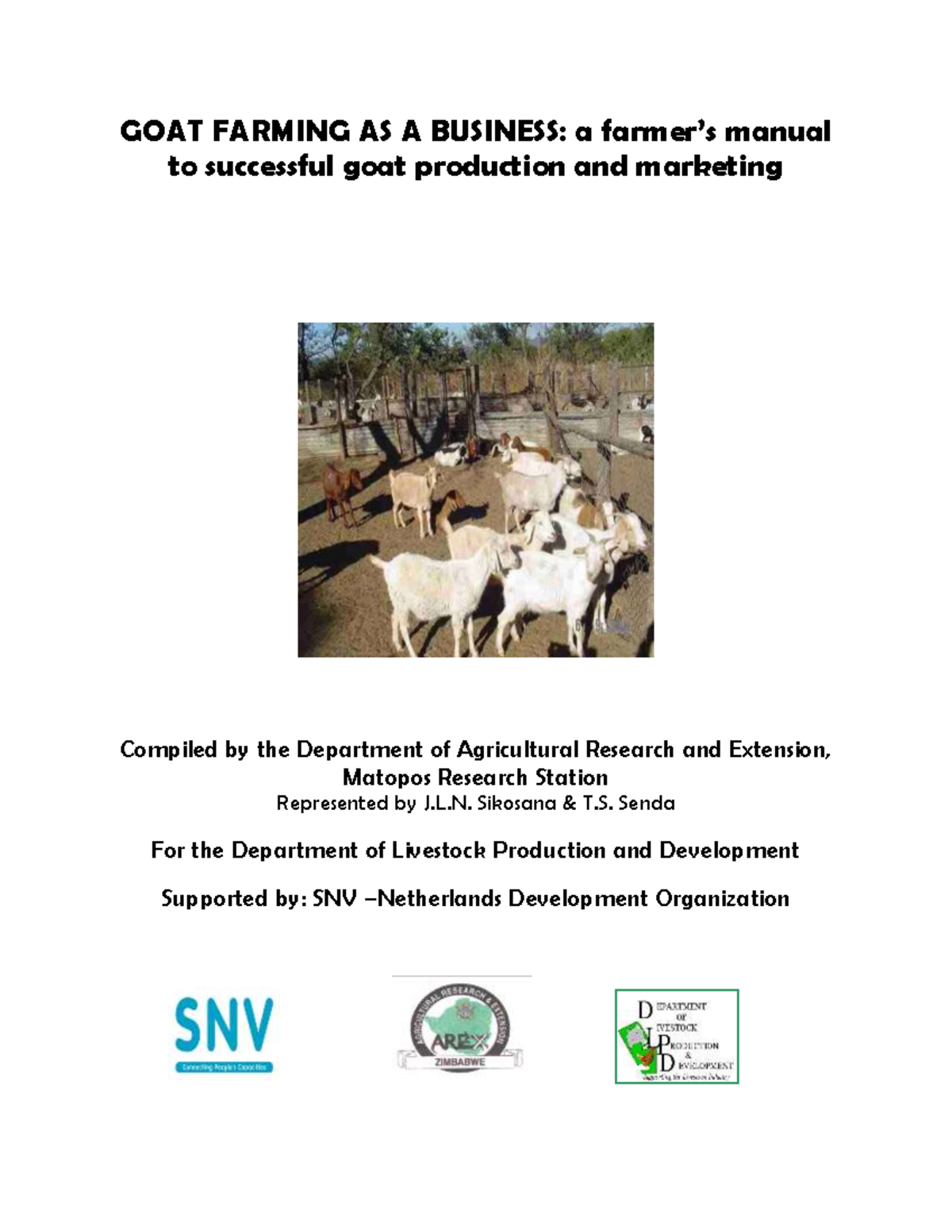 Goat farming as a business - a farmers manual - GOAT FARMING AS A ...